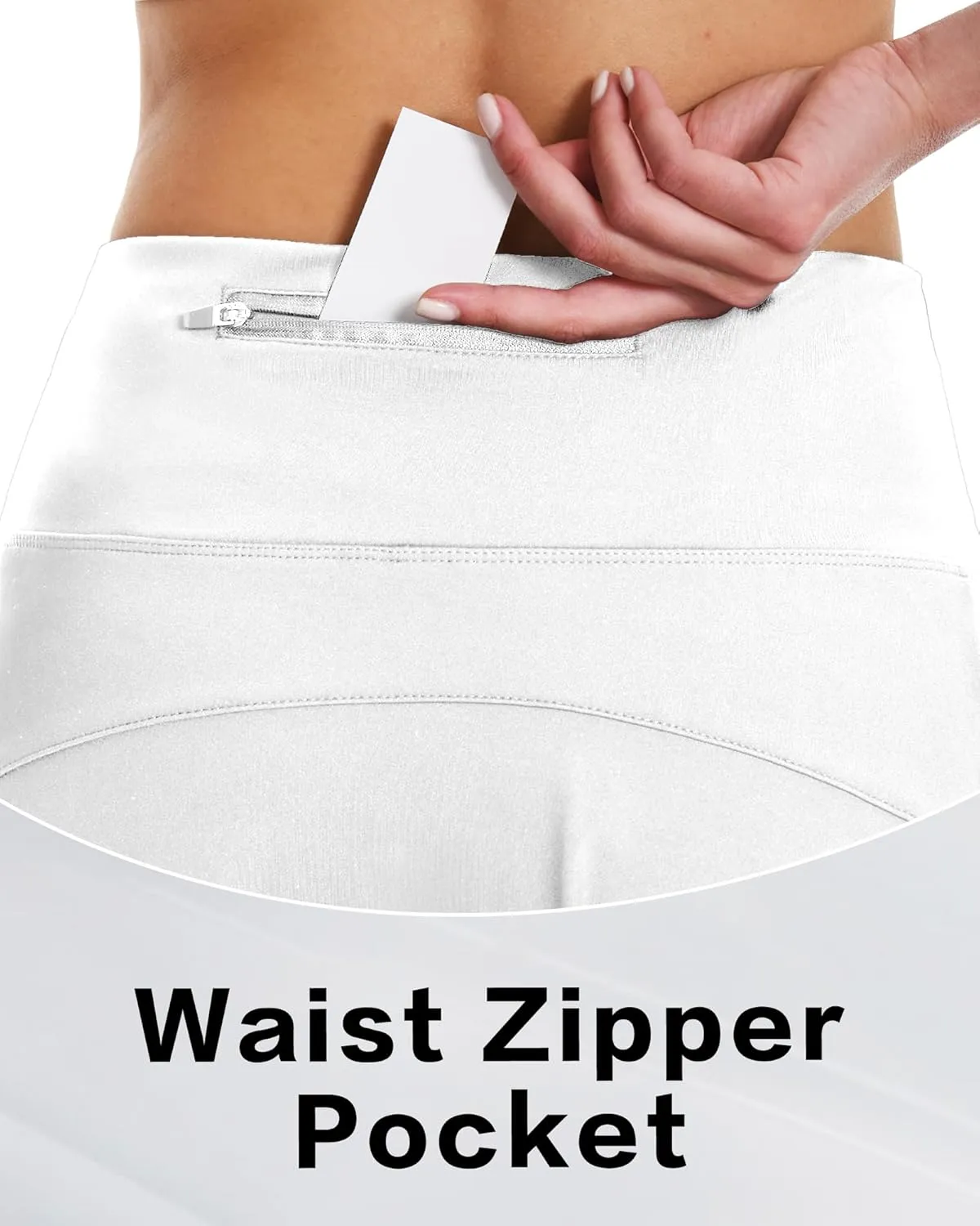 16" Golf Skorts Skirts for Women with Zipper Pockets Women's High Waisted Tennis Skirt Athletic Skort