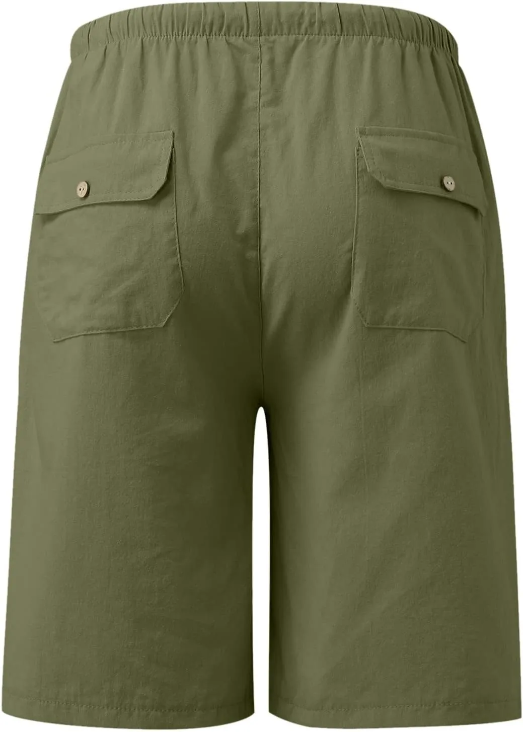 2024 Women's Drawstring Waist Shorts Summer Casual Short Length Pants Solid Straight Legs All-Match Walking Cycling Shorts