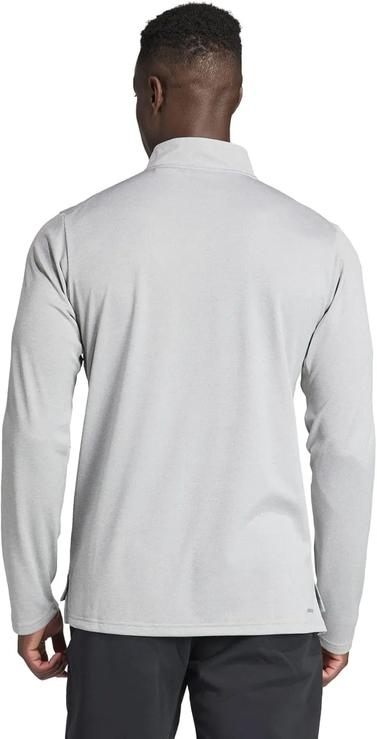 adidas Men's Train Essentials Quarter-Zip Long Sleeve T-Shirt