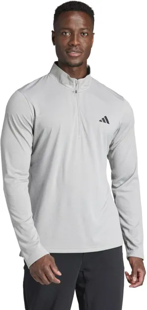 adidas Men's Train Essentials Quarter-Zip Long Sleeve T-Shirt