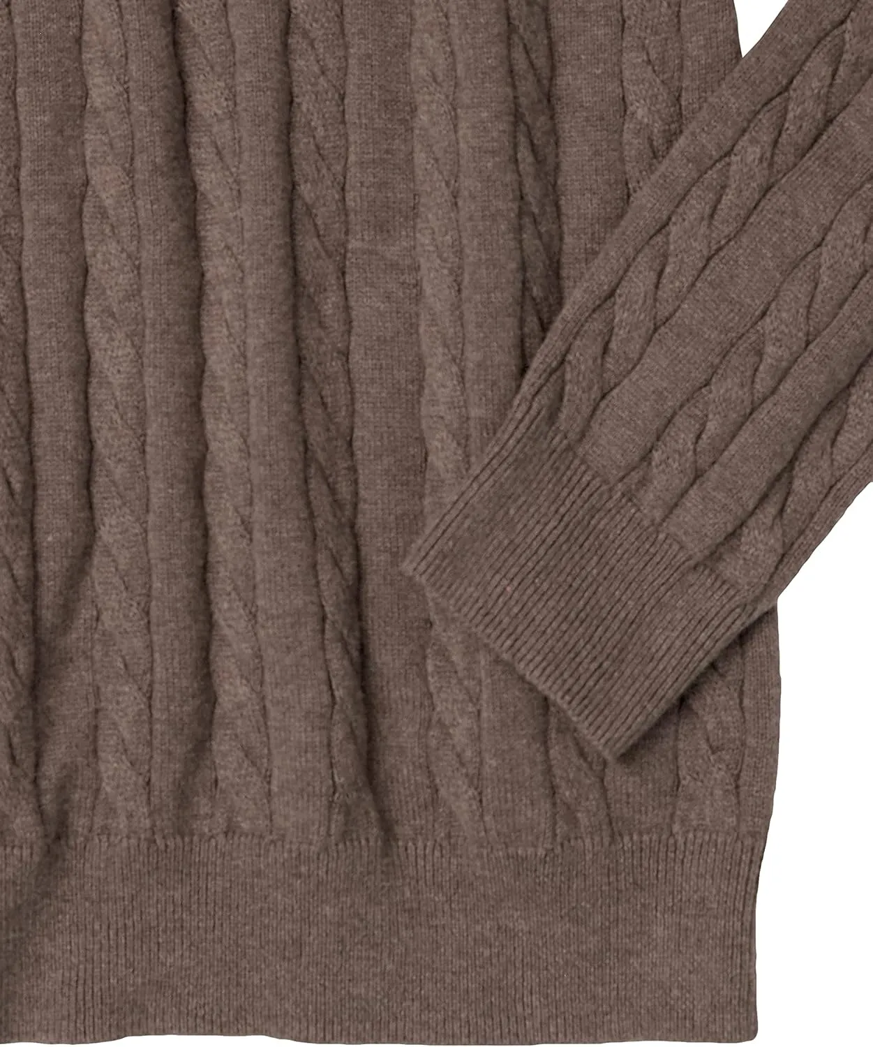 Amazon Essentials Men's Crewneck Cable Cotton Sweater