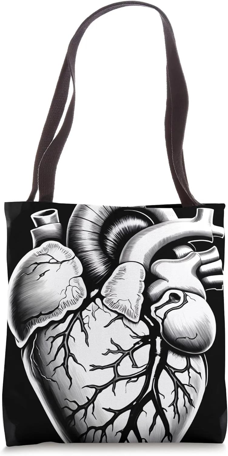 Anatomical Human Heart Medical Doctor Heart Anatomy Tote Bag