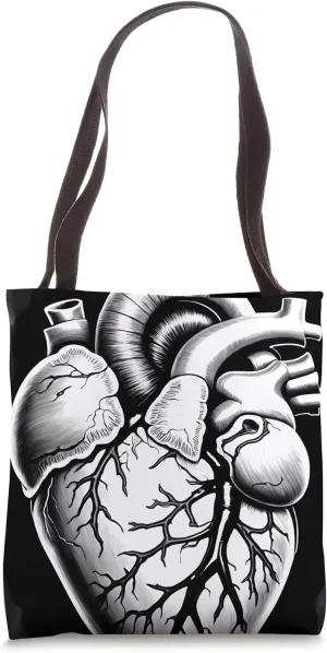 Anatomical Human Heart Medical Doctor Heart Anatomy Tote Bag