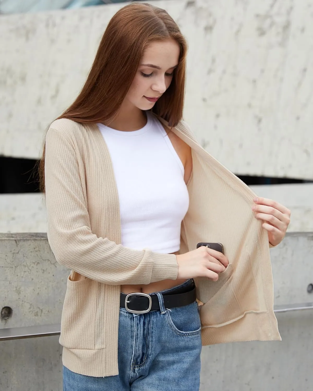 Argstar Women's Cardigan with 4 Pockets (Available in Inner Pocket)