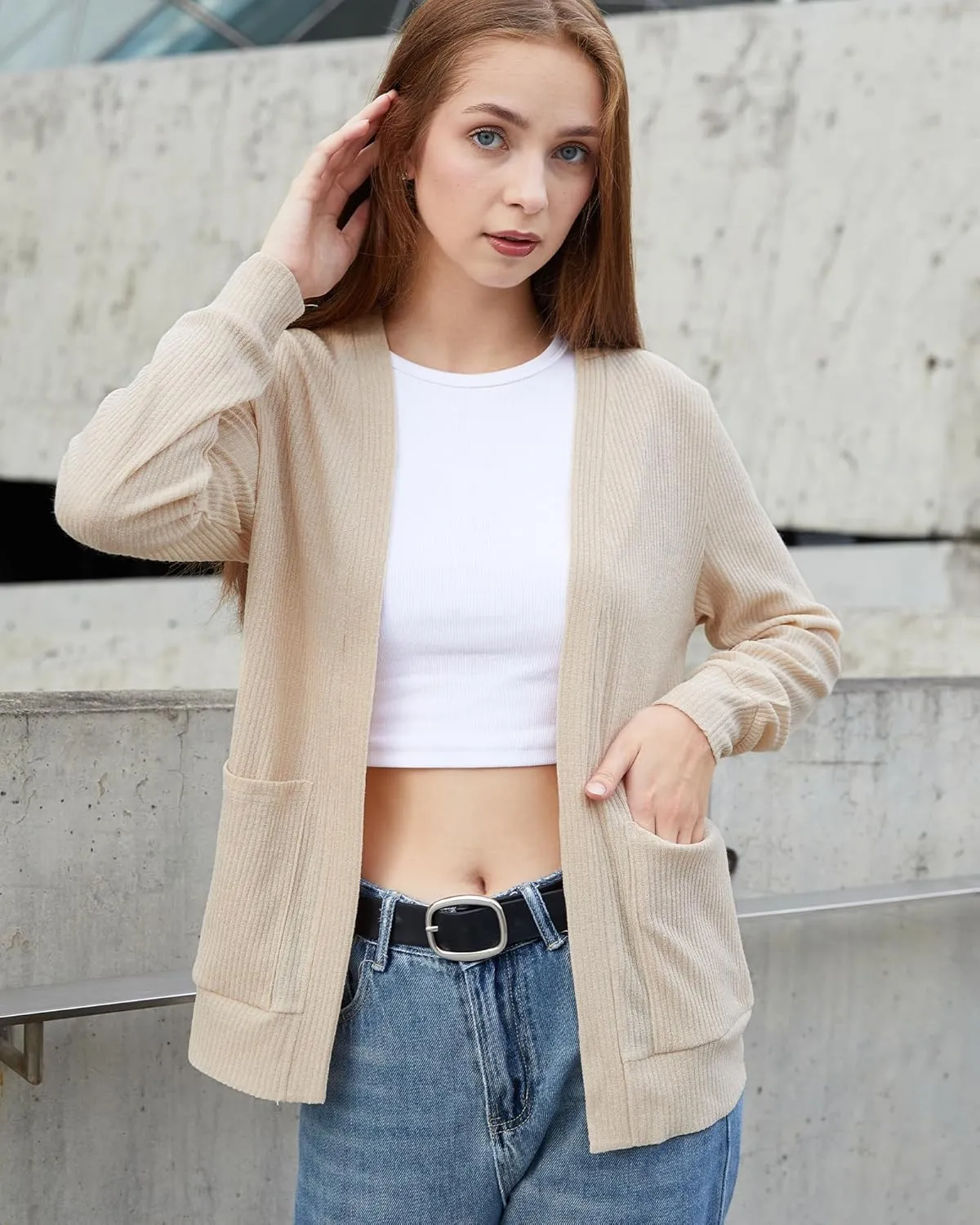 Argstar Women's Cardigan with 4 Pockets (Available in Inner Pocket)