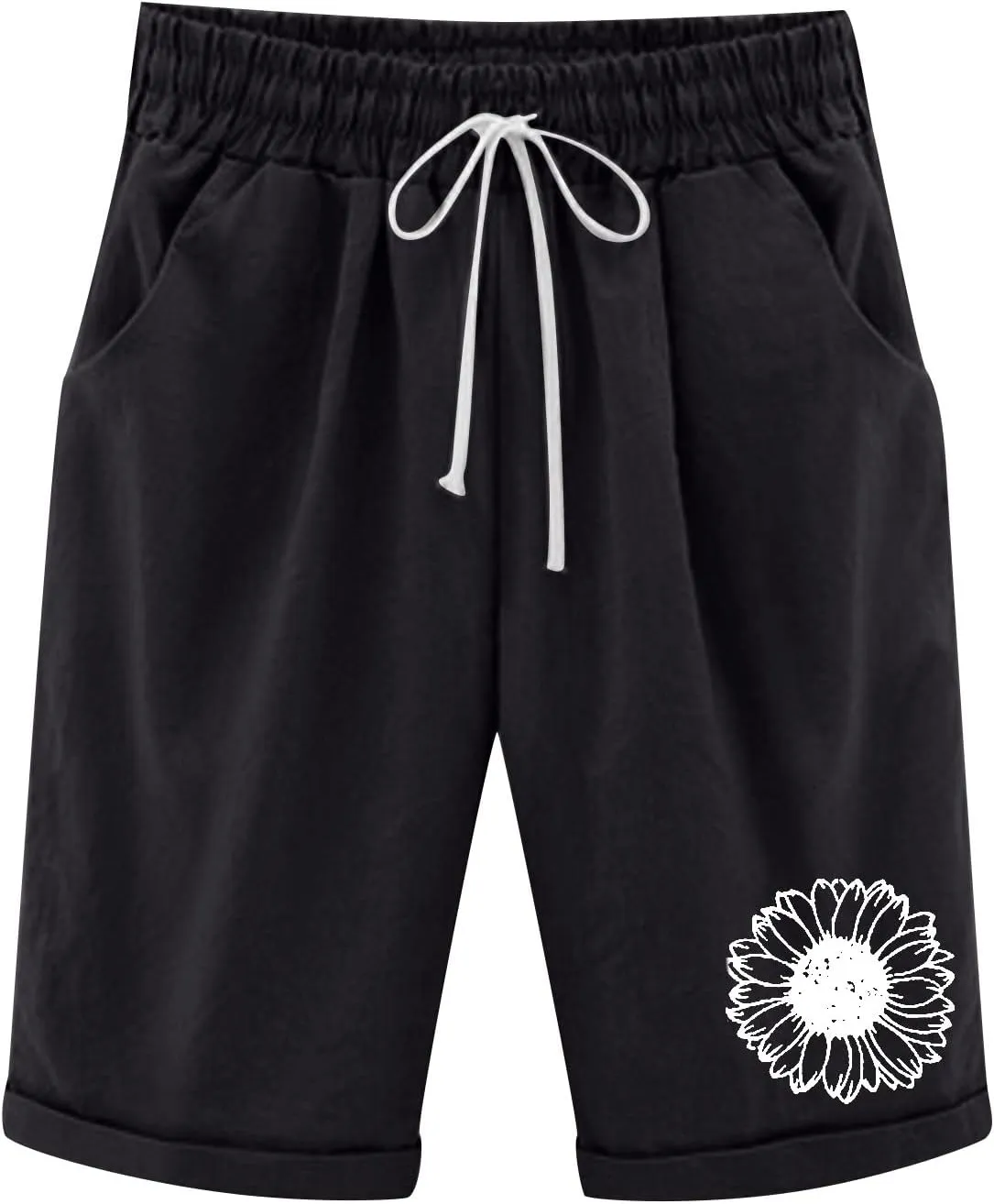 Athletic Shorts for Women Pants Shorts Lacing Beach Workout with Pocket Five Point Lighweight Athletic Shorts for