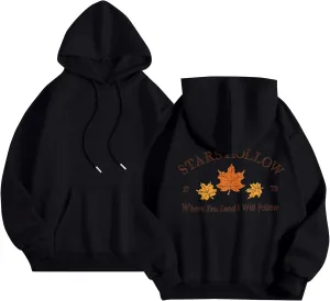 Azeralia Hoodies for Women Long Sleeve Round Neck Sweatshirt Luke's Funny Graphic Pullover Comfortable Basic Top