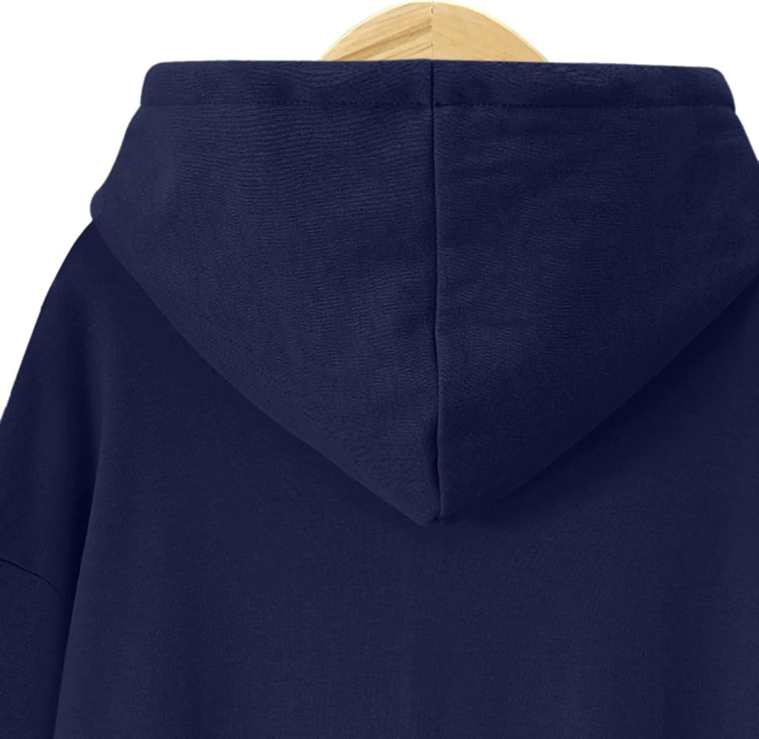 Black Hoodie Dress Women Longline Pullover Sweatshirt Drawstring Long Sleeve Relax Warm Daily Streetwear