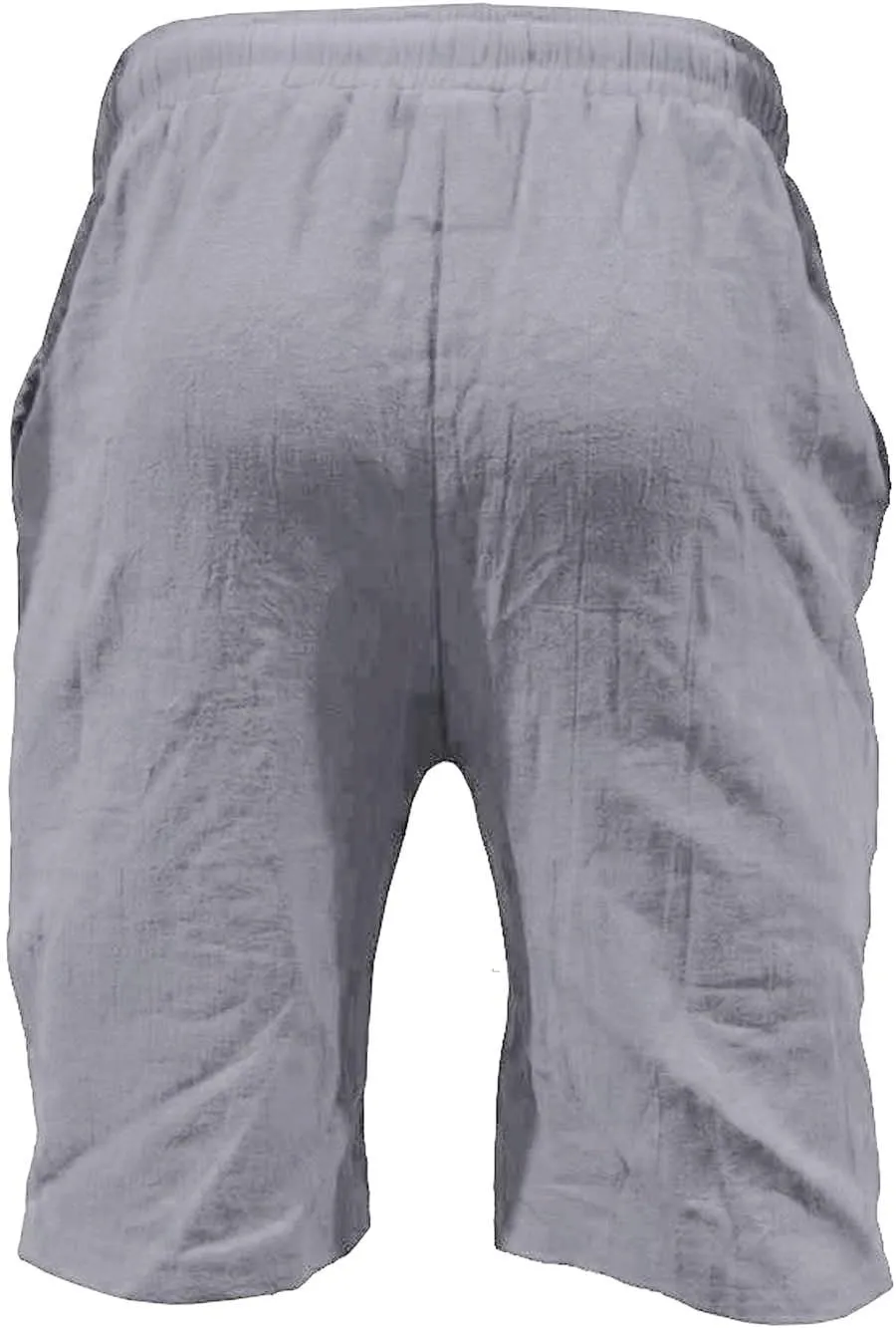 Black Shorts Men Cotton Men's Solid Summer Fashionable Men's pants Mens White Shorts Mens Stretch Cargo Mens Linen