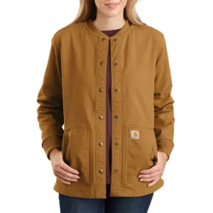 Carhartt - 104415 - For the Curvy Girl -  Women's Canvas Snap-Front Shirt Jac