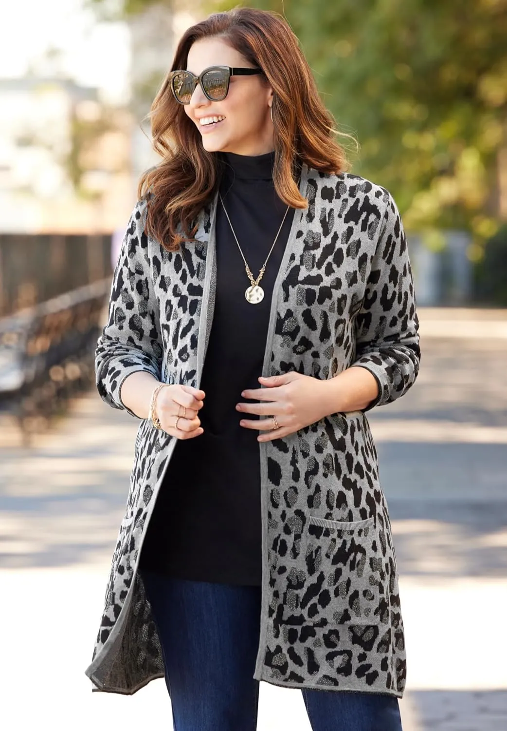 Catherines Women's Plus Size Luxe Sweater Cardigan