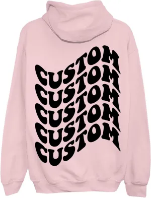 Custom Hoodie Text On Back, Words On Back of Hoodie, Hoodie Words On Back, Personalized Hoodie