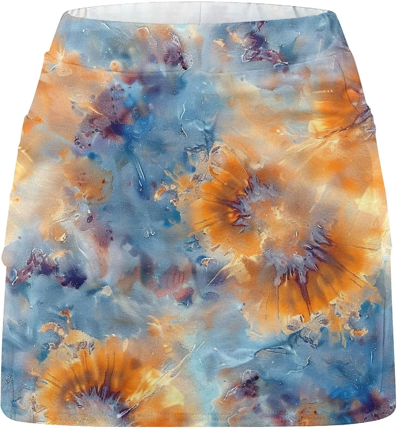 DDAPJ pyju Athletic Skorts for Women High Waist Golf Skorts Plus Size Summer Trendy Floral Printed Tennis Skirt with Shorts