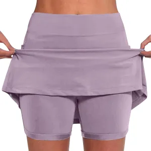 DDAPJ pyju Womens Summer Casual Skorts Plus Size Athletic Golf Tennis Skirts High Waisted Shorts Running Gym Yoga Outfits
