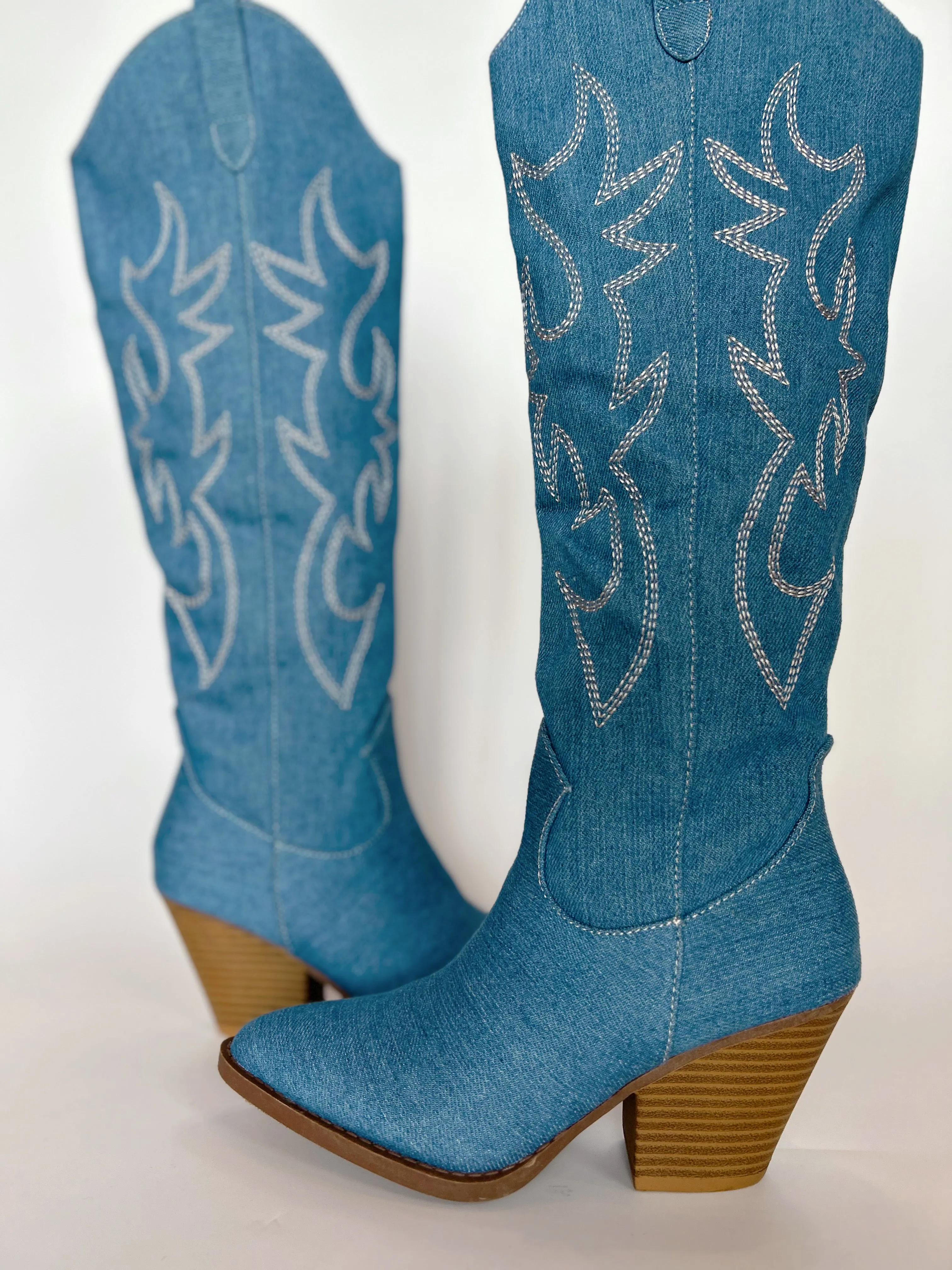 Demi Denim Boots