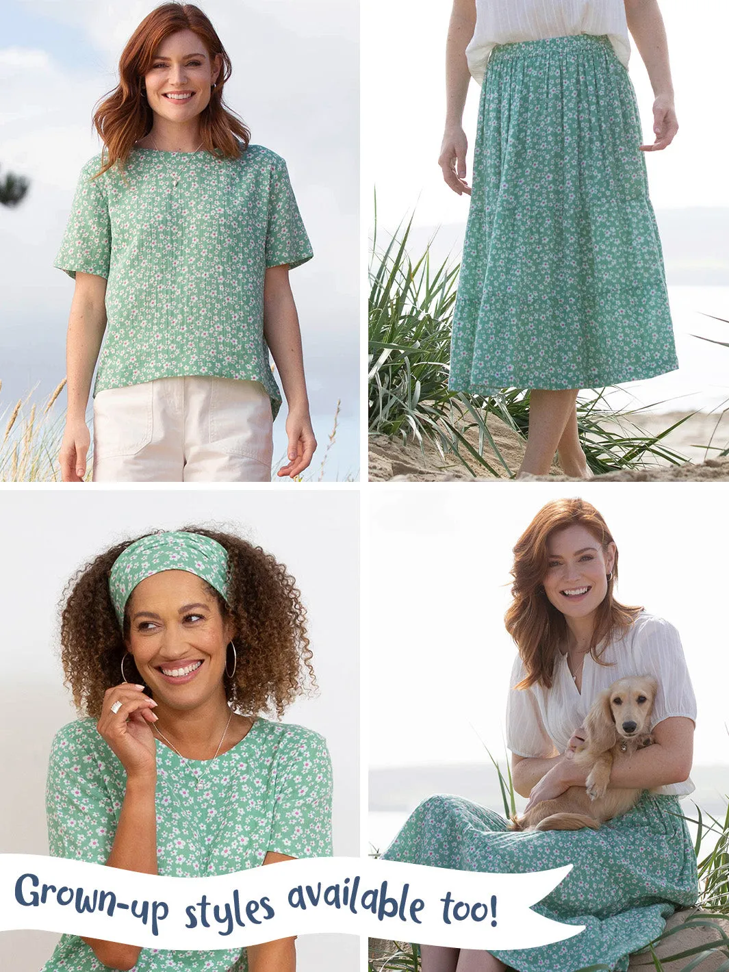 Ditsy fields blouse