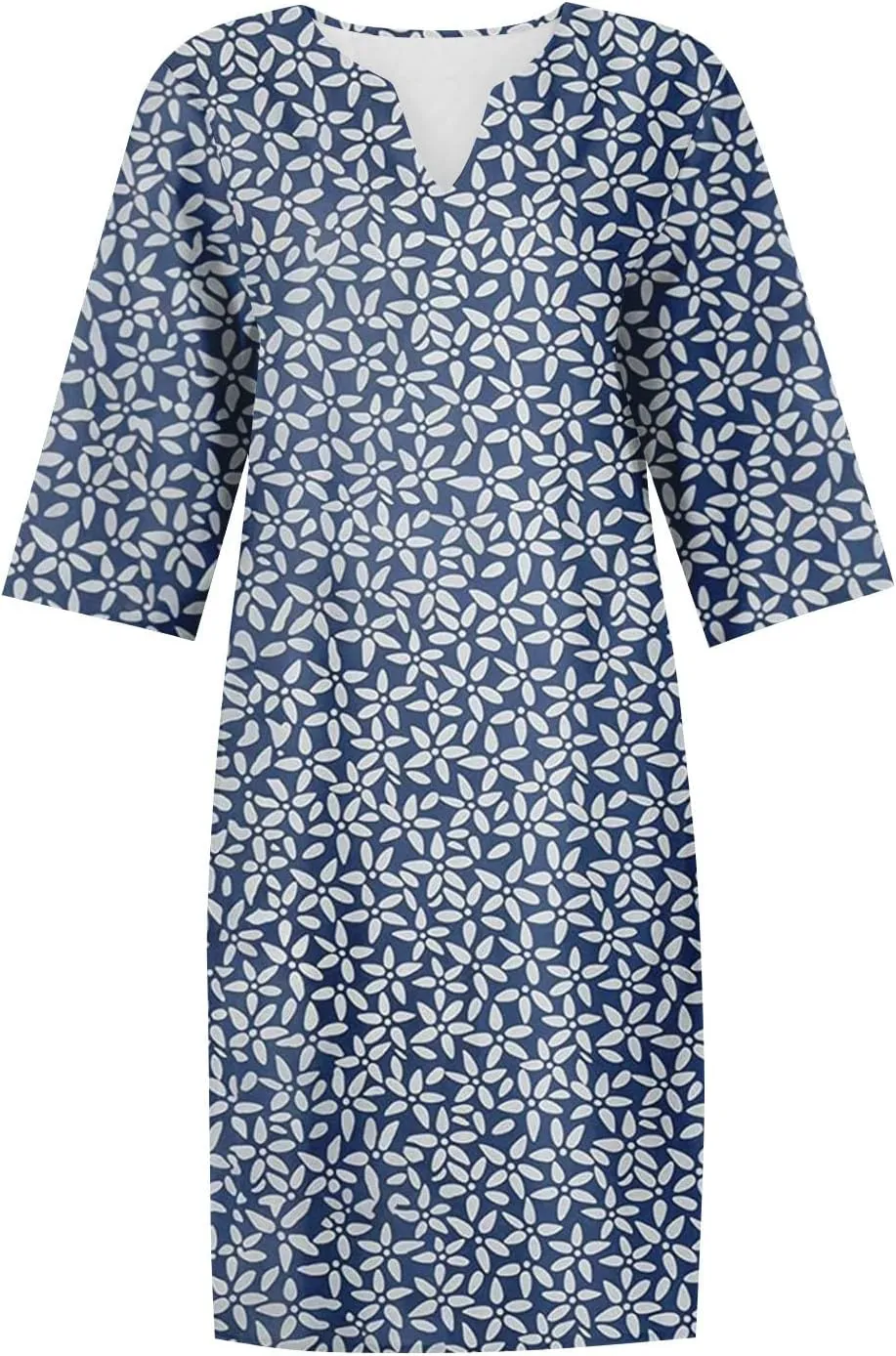 Dresses for Women Fashion Summer Polka Dot Printed Dresses Casual Comfy V-Neck Half Sleeve Fitted Dresses