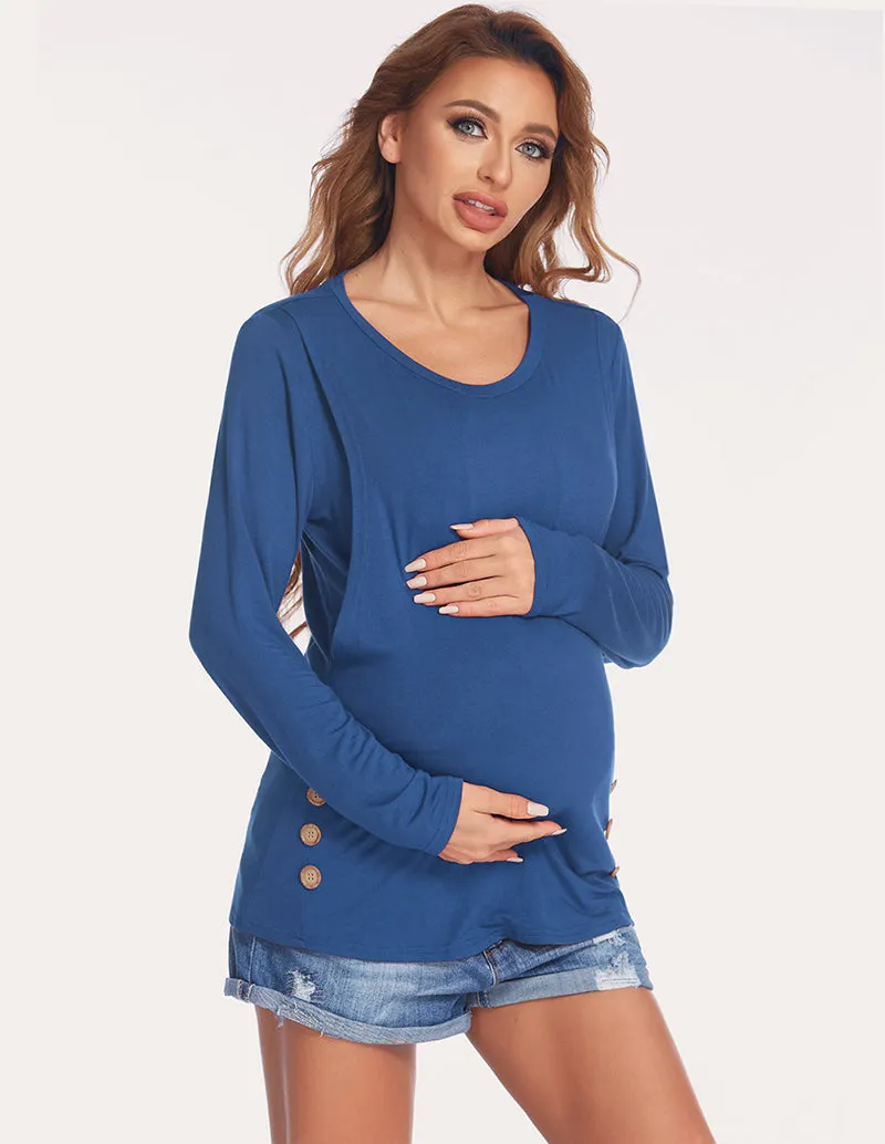 Ekouaer Double Layer Pregnancy Shirt (US Only)