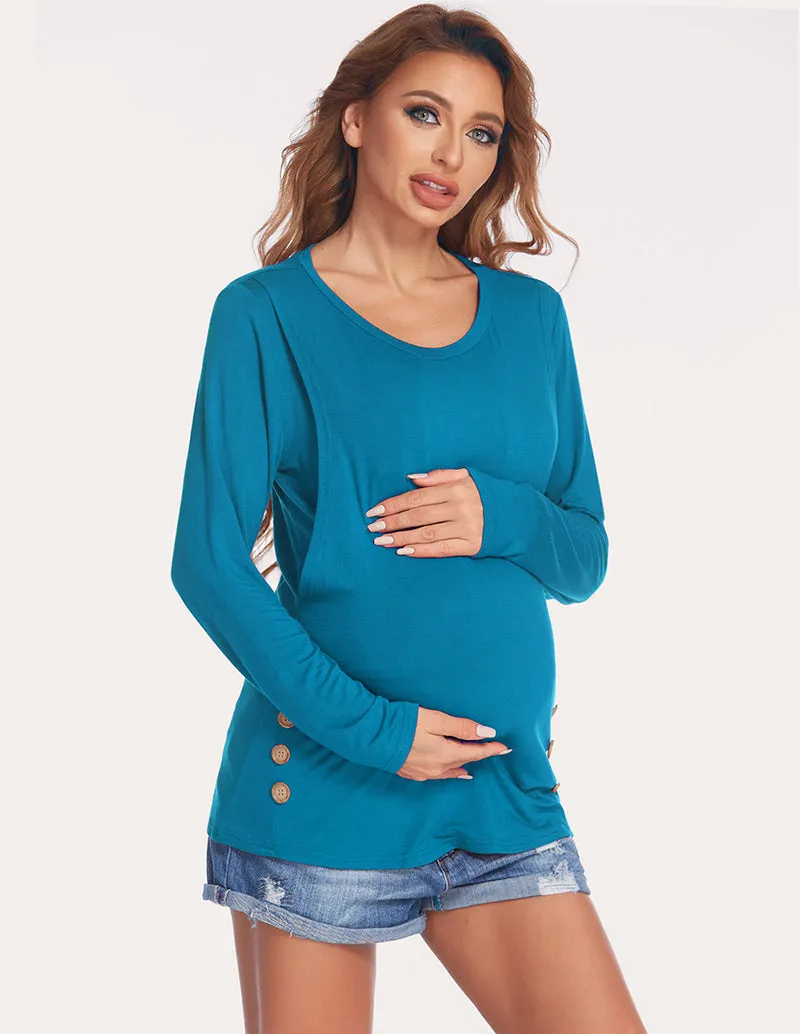 Ekouaer Double Layer Pregnancy Shirt (US Only)