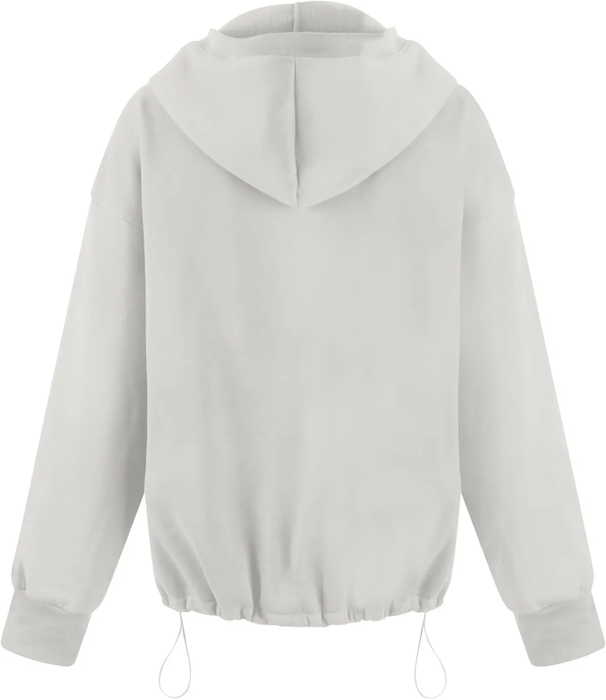 Fall Casual Hoodies for Women Casual Loose Quarter Zip Up Hooded Long Sleeve Pullovers Solid Color Workout Sweatshirt