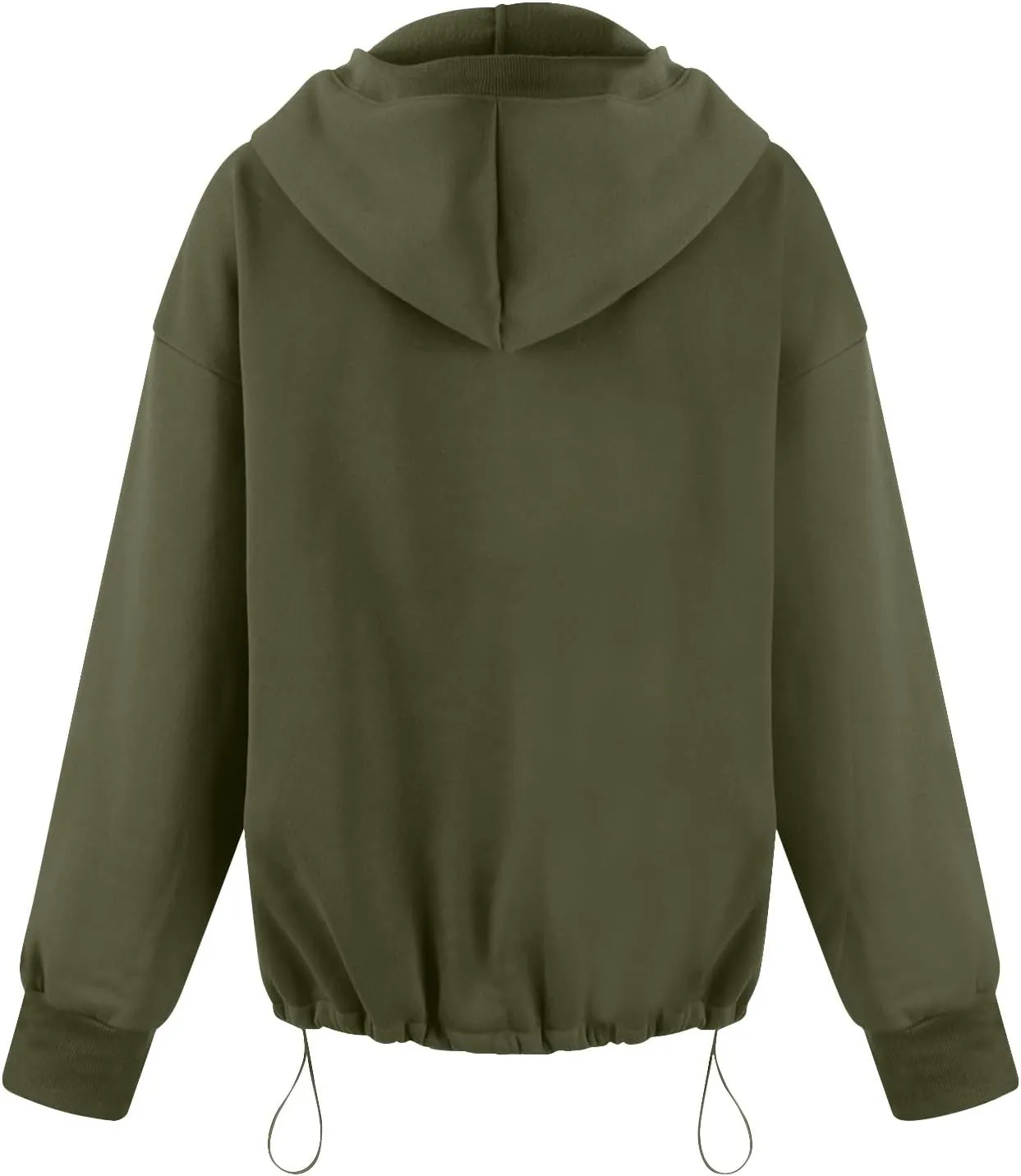 Fall Casual Hoodies for Women Casual Loose Quarter Zip Up Hooded Long Sleeve Pullovers Solid Color Workout Sweatshirt