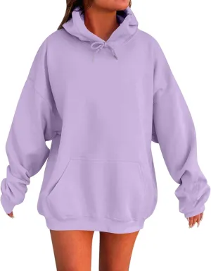 Fashion Hoodies for Women 2024 Oversized Hoodies Sweaters Long Sleeve Oversized Sweatshirt Pullover with Pocket