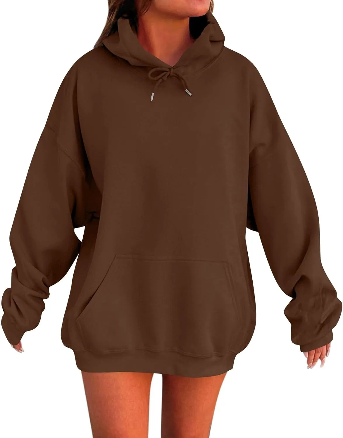 Fashion Hoodies for Women 2024 Oversized Hoodies Sweaters Long Sleeve Oversized Sweatshirt Pullover with Pocket