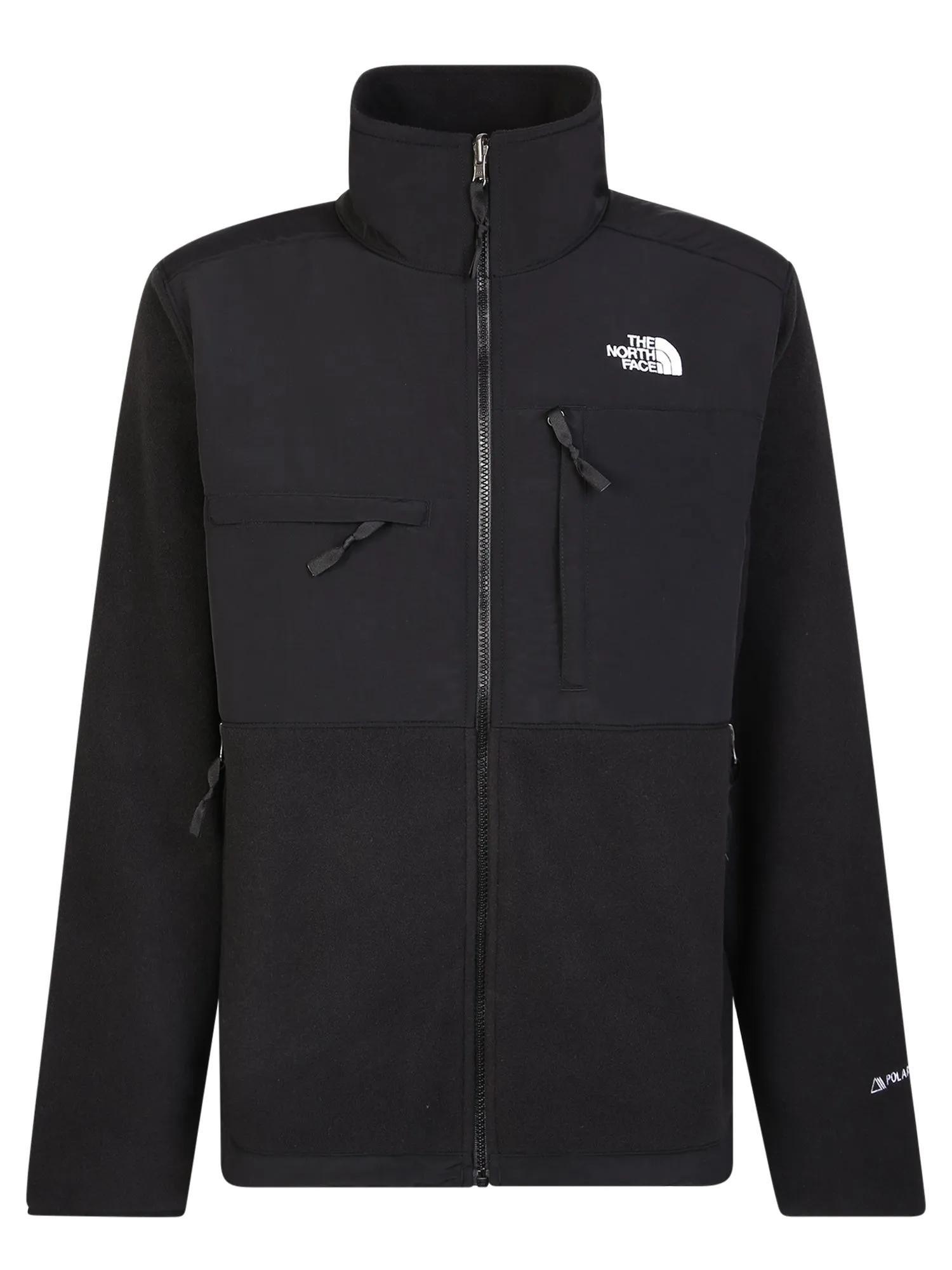 Fleece jacket with iconic logo black