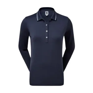 Footjoy W Polo Thermal Langarm Navyblau Damen
