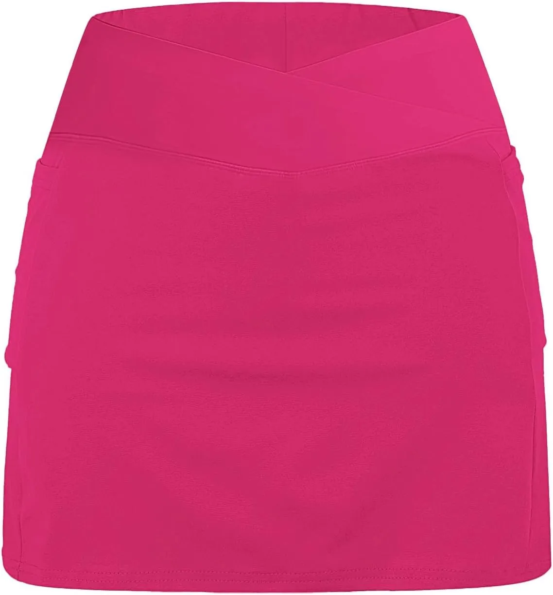 FQZWONG Skorts for Women Plus Size Elastic High Waisted Athletic Workout Skirt Pants Casual Solid Gym Yoga Tennis Shorts