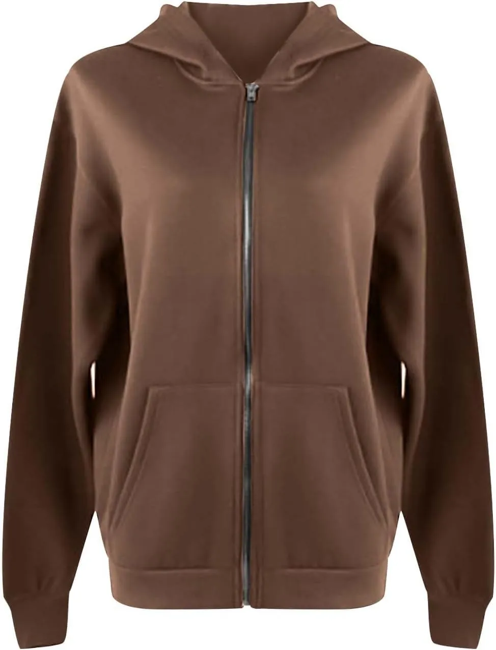 Full Zip Up Hoodies For Women Trendy 2023 Fall y2k Clothes Long Sleeve Zipper Hooded Sweatshirt Lightweight Jackets