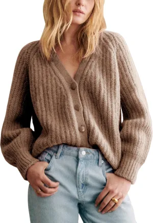 Gacaky Women's Cardigan Sweater Casual Long Sleeve V Neck Button Down Chunky Soft Knit Sweater Fall Open Front Loose Outwear