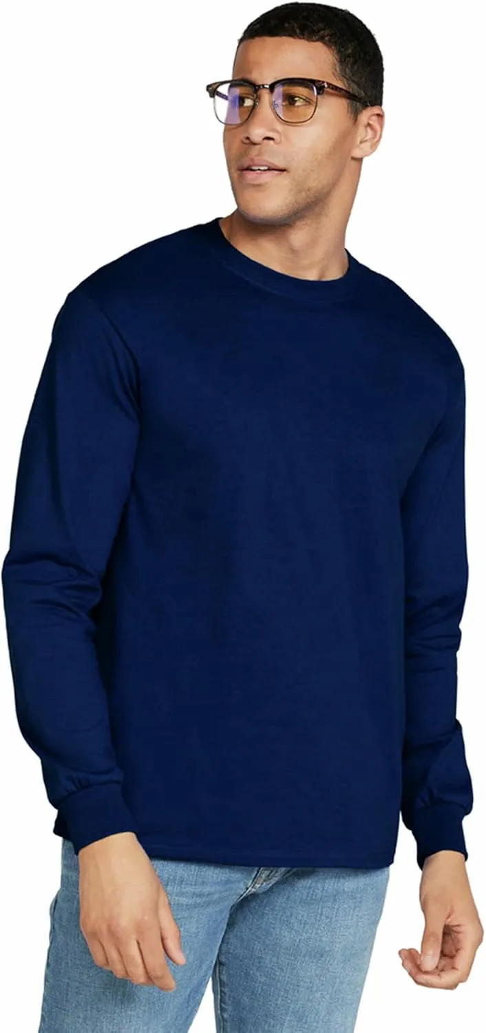 Gildan Adult Ultra Cotton Long Sleeve T-Shirt, Style G2400, Multipack
