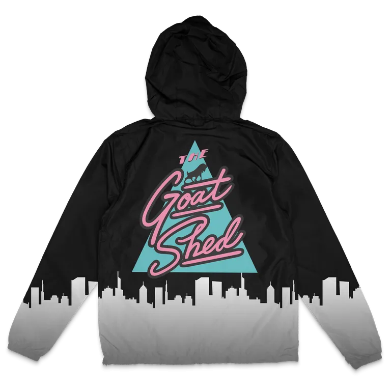 Goat Shed Winbreaker Zip Up - Skyline