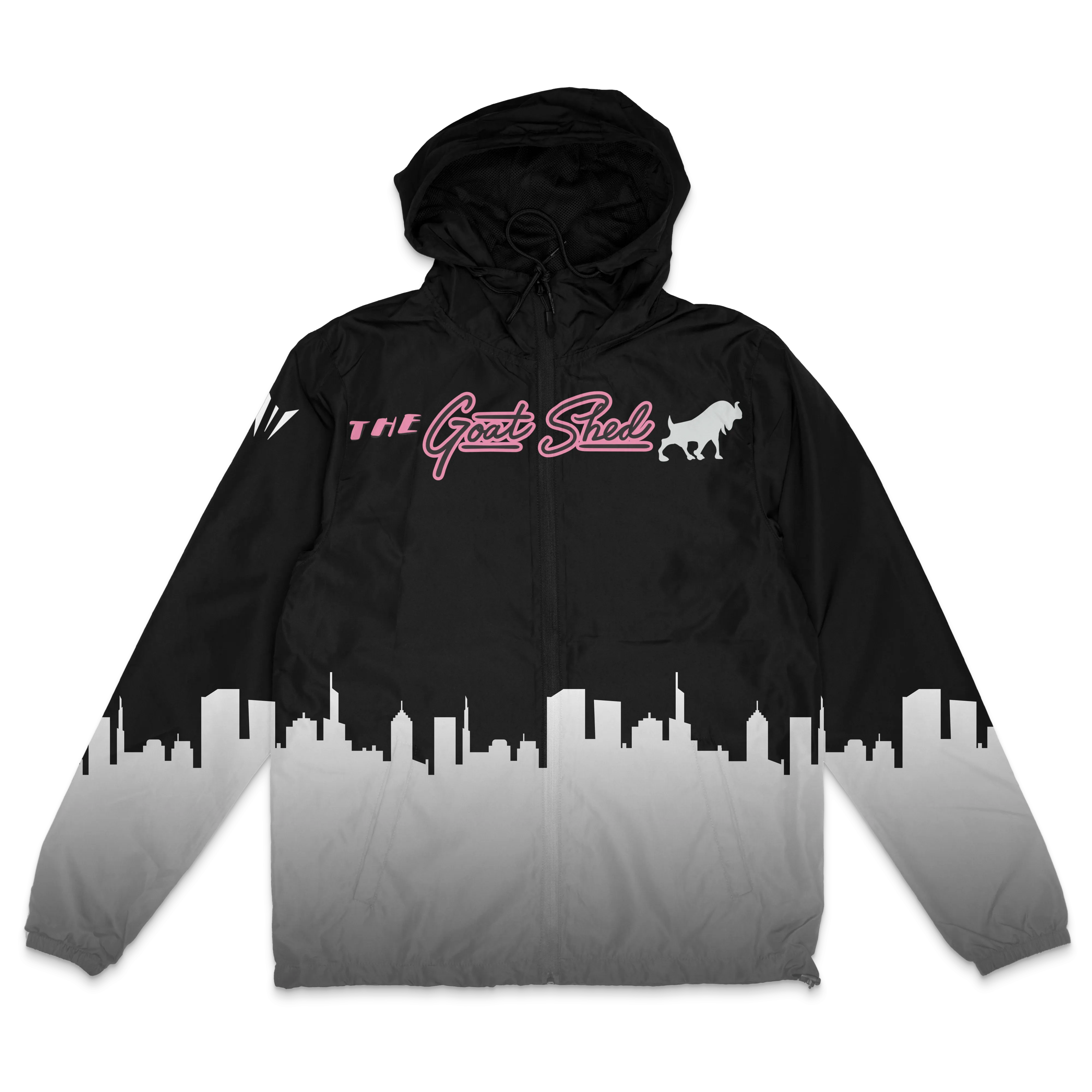Goat Shed Winbreaker Zip Up - Skyline