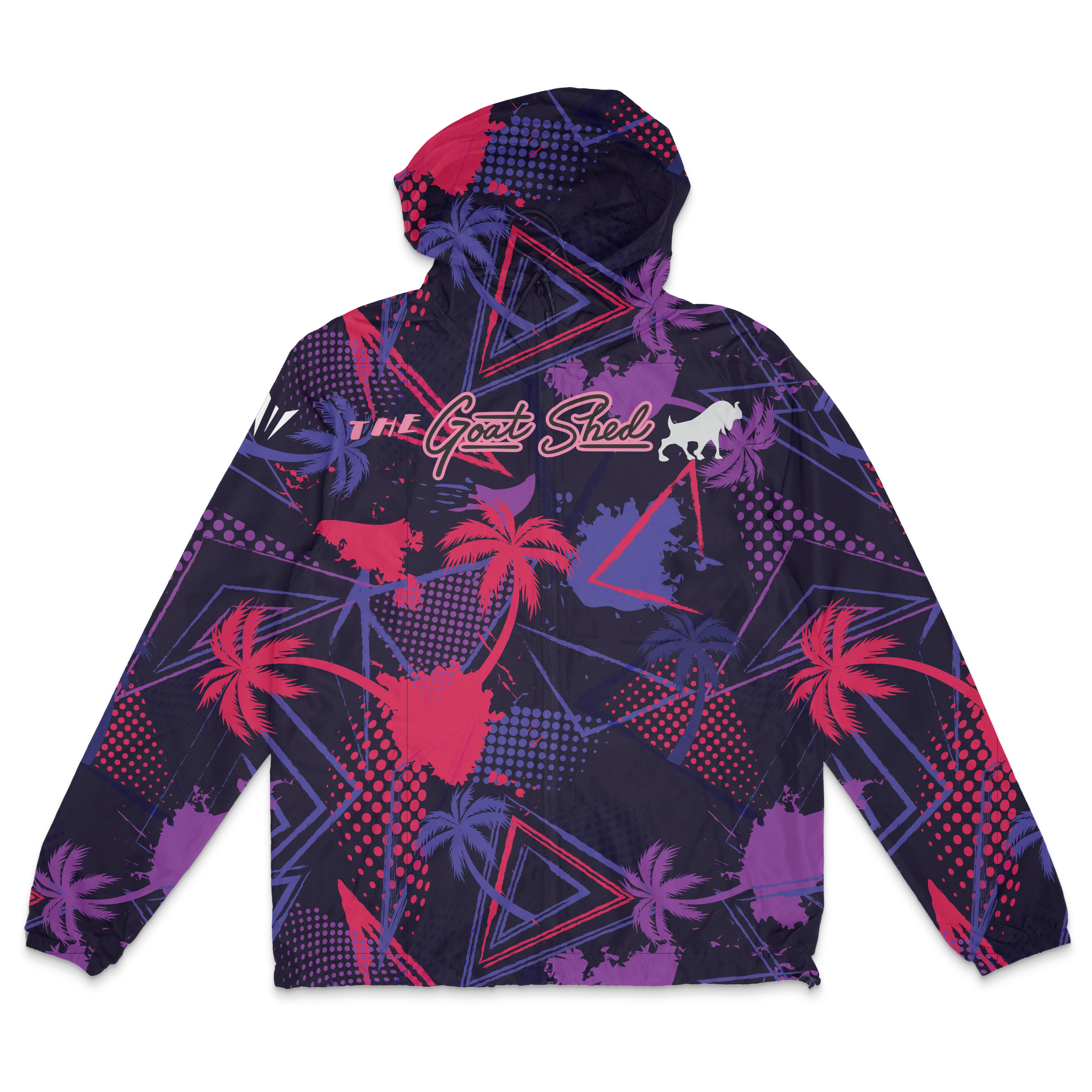 Goat Shed Windbreaker Zip Up - Tropical