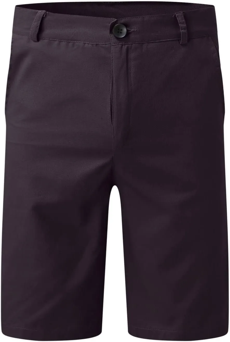 GOKKILRW Mens Slim Fit Casual Chino Shorts Comfort Stretch Cotton Work Shorts Summer Beach Stretch Twill Chino Golf Shorts