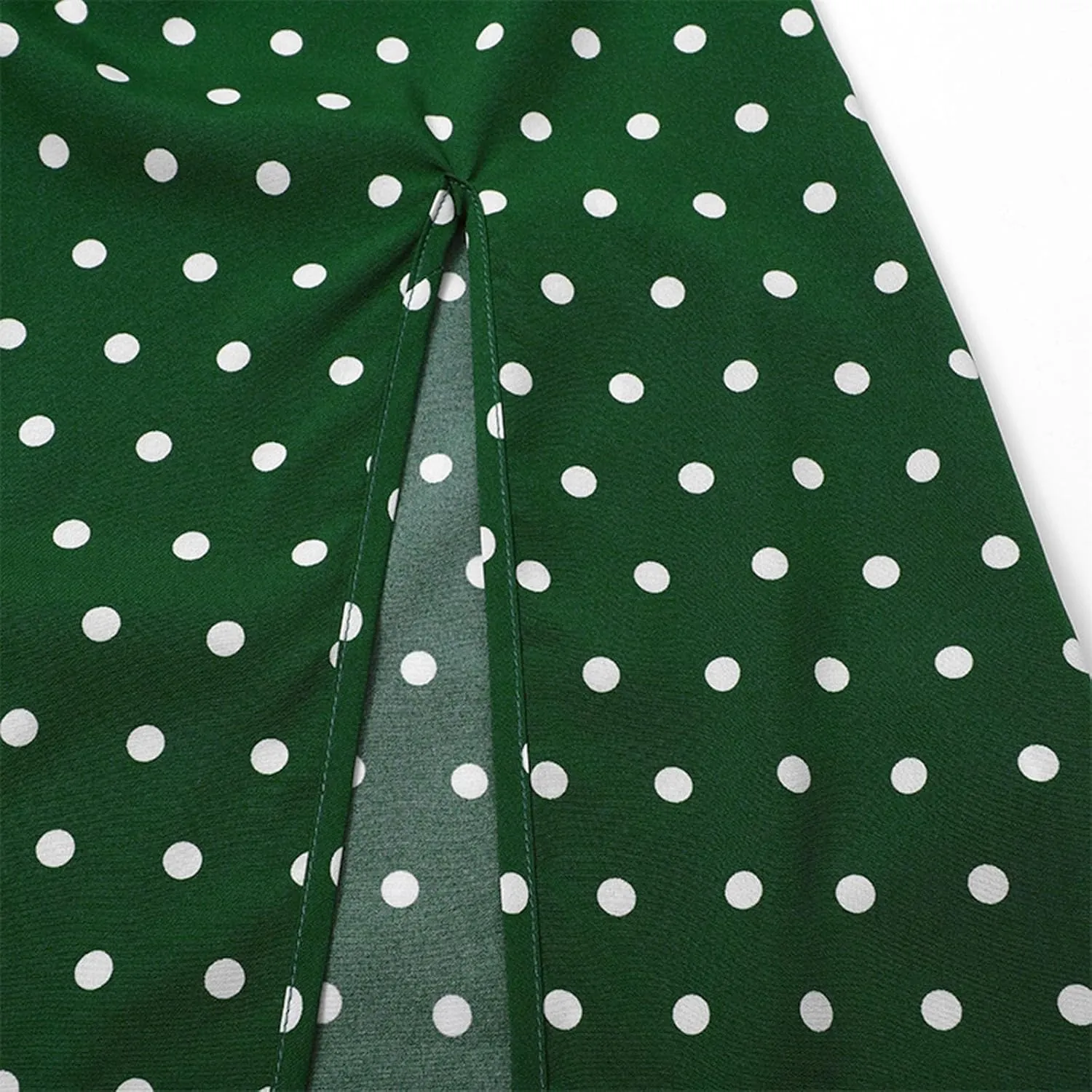 GOKKILRW Summer Dresses for Women 2025 Beach Midi Dress Spaghetti Strap Polka Dot A Line Flowy Dress for Party Graduation