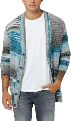 GUESS Men's Edoardo Space Dye Cardi Sweater