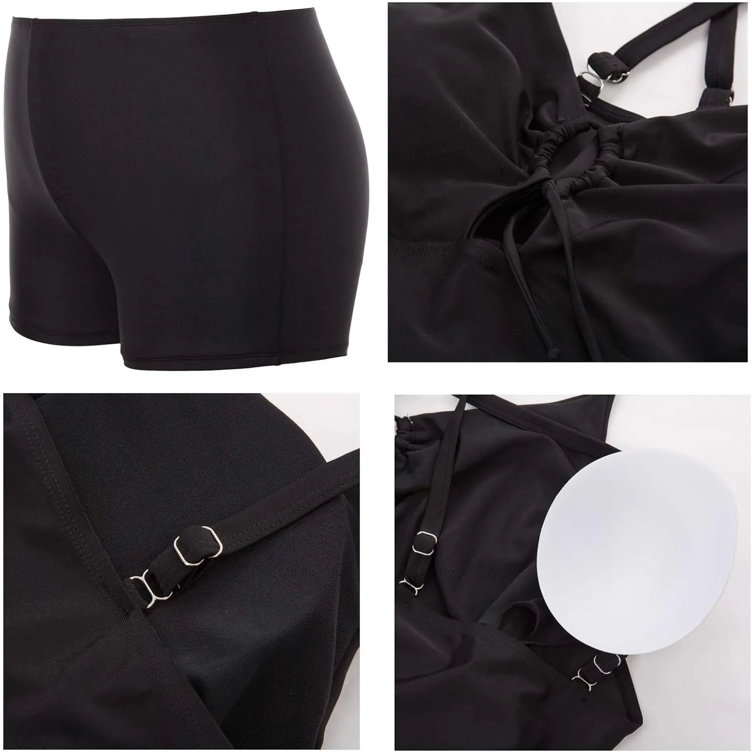 Hanna Nikole Two Piece Tankini Swimsuits for Women Plus Size Swimdress with Boyshorts