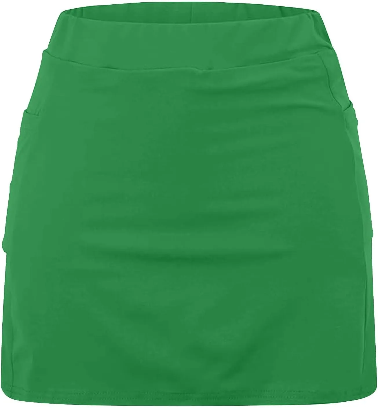 High Waisted Tennis Skirt for Women with Inner Shorts Plus Size Athletic Skorts Solid Casual Workout Built-in Shorts