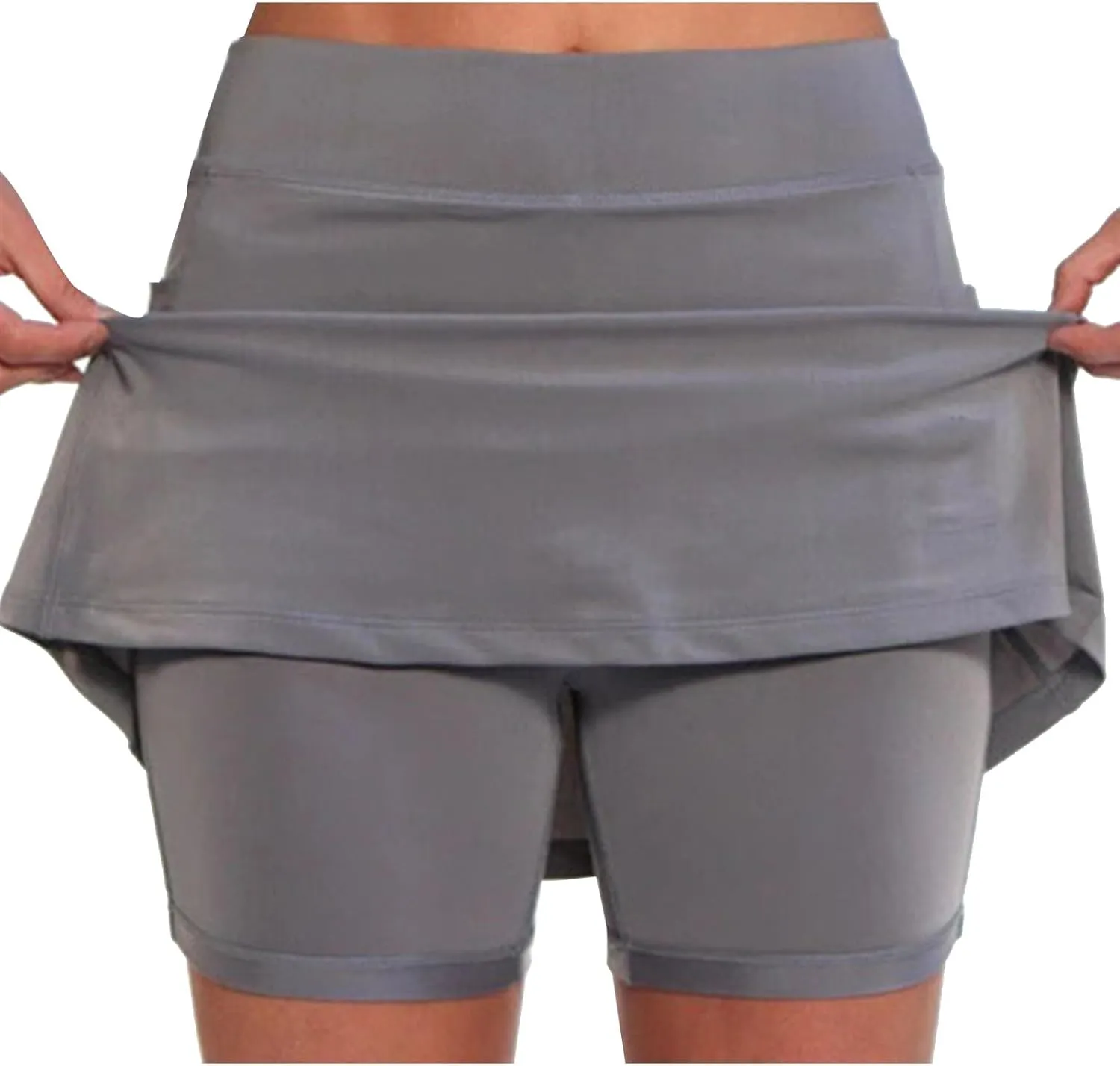 hlysgo Women Tennis Skirt Summer High Waisted Athletic Skorts with Inner Shorts Sport Workout Pleated Pickleball Shorts