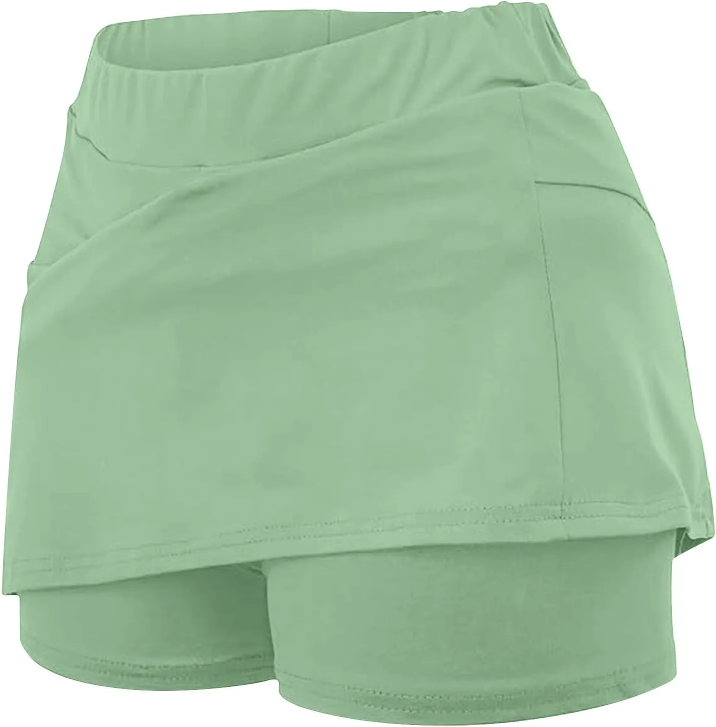hlysgo Women's Plus Size Skort High Waisted Dressy Casual Workout Hiking Skirts Summer Athletic Tennis Shorts for Teen Girls