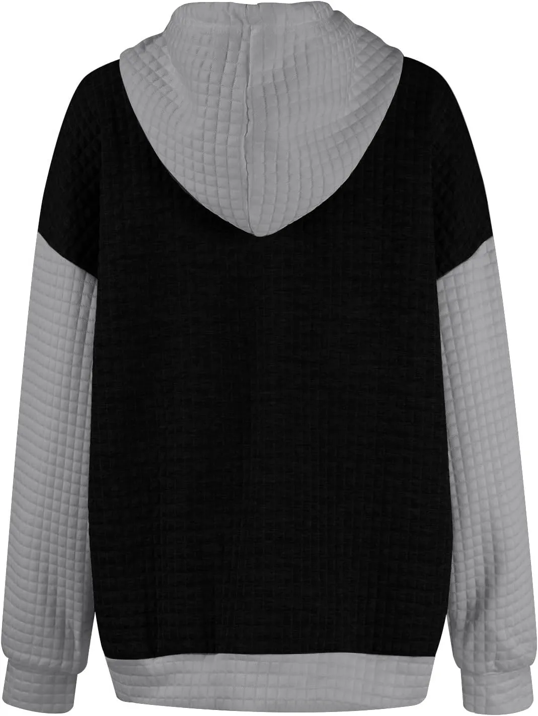 Hoodies For Women,2024 Fall Trendy Waffle Long Sleeve Drawstring Pullover Tops Casual Preppy Sweatshirt With Pockets