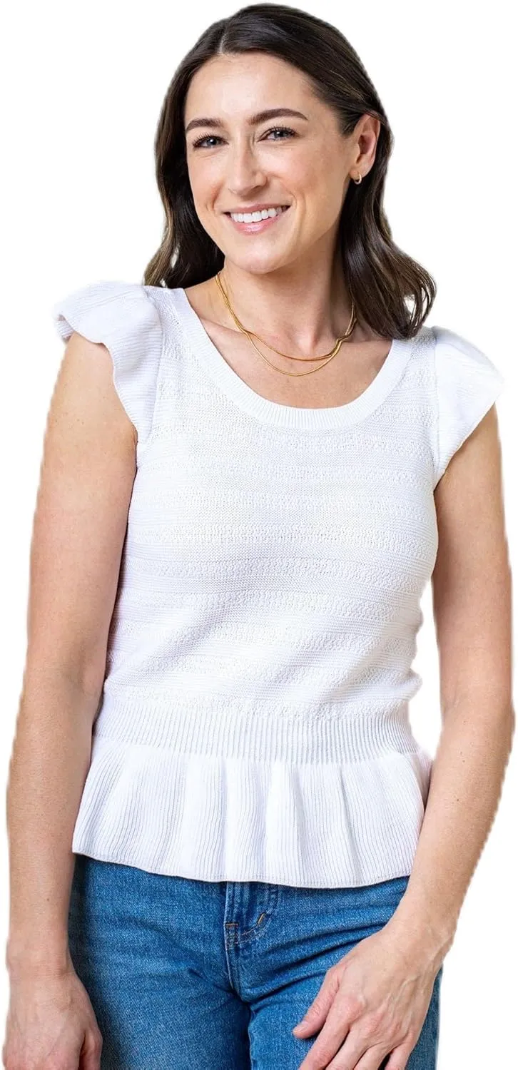Hope & Henry Women's V-Neck Sweater Tank