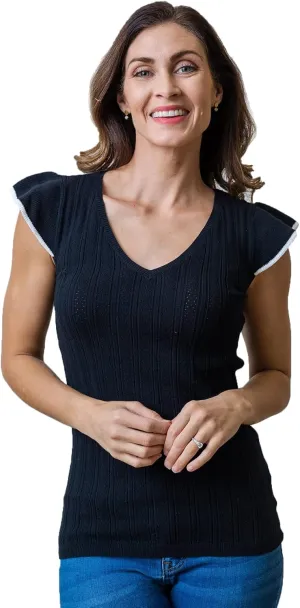 Hope & Henry Women's V-Neck Sweater Tank