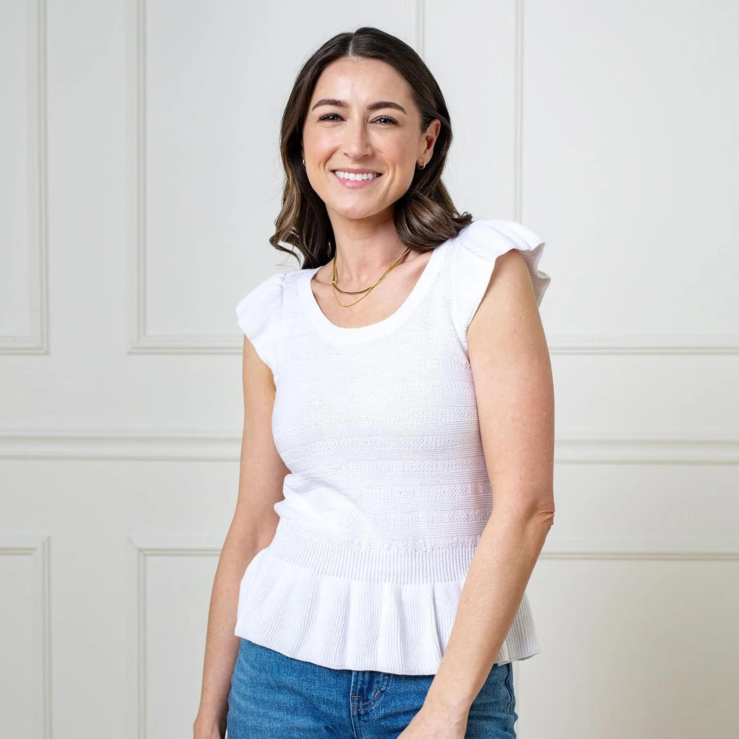 Hope & Henry Women's V-Neck Sweater Tank