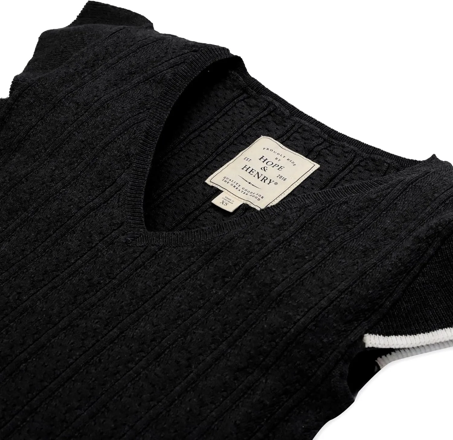Hope & Henry Women's V-Neck Sweater Tank