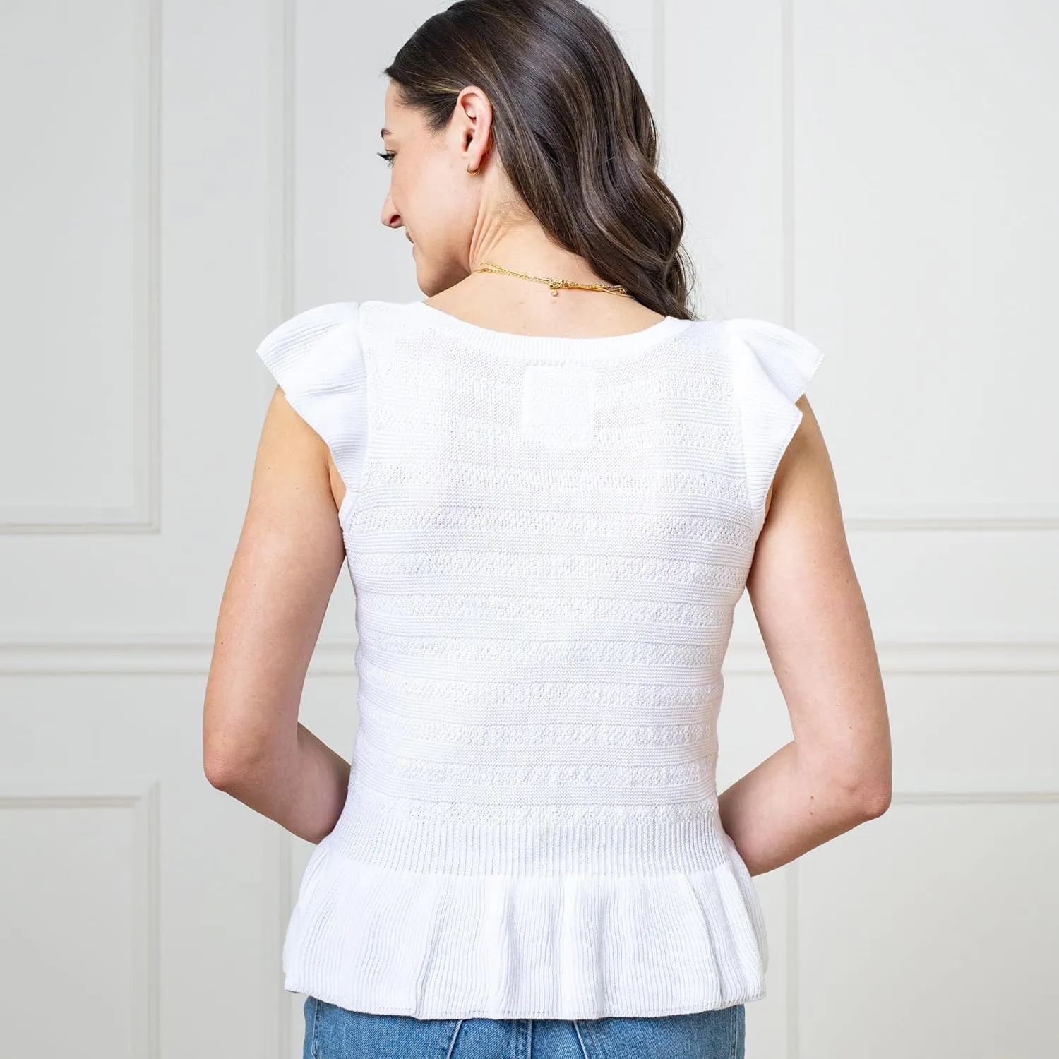 Hope & Henry Women's V-Neck Sweater Tank