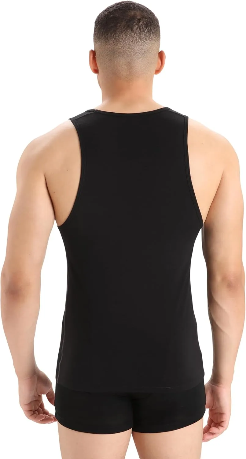 Icebreaker Men's Merino 150 Anatomica Tank, Breathable Wool Blend Sleeveless Shirt